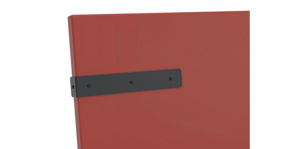 BETT 200/200 cm  in Rot, Koralle  - Koralle/Rot, Design, Holzwerkstoff/Metall (200/200cm) - Xora