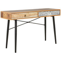 KONSOLENTISCH Hellgrau, Hellblau, Rostfarben  - Klar/Rostfarben, LIFESTYLE, Holzwerkstoff/Kunststoff (120/39/73cm) - Carryhome