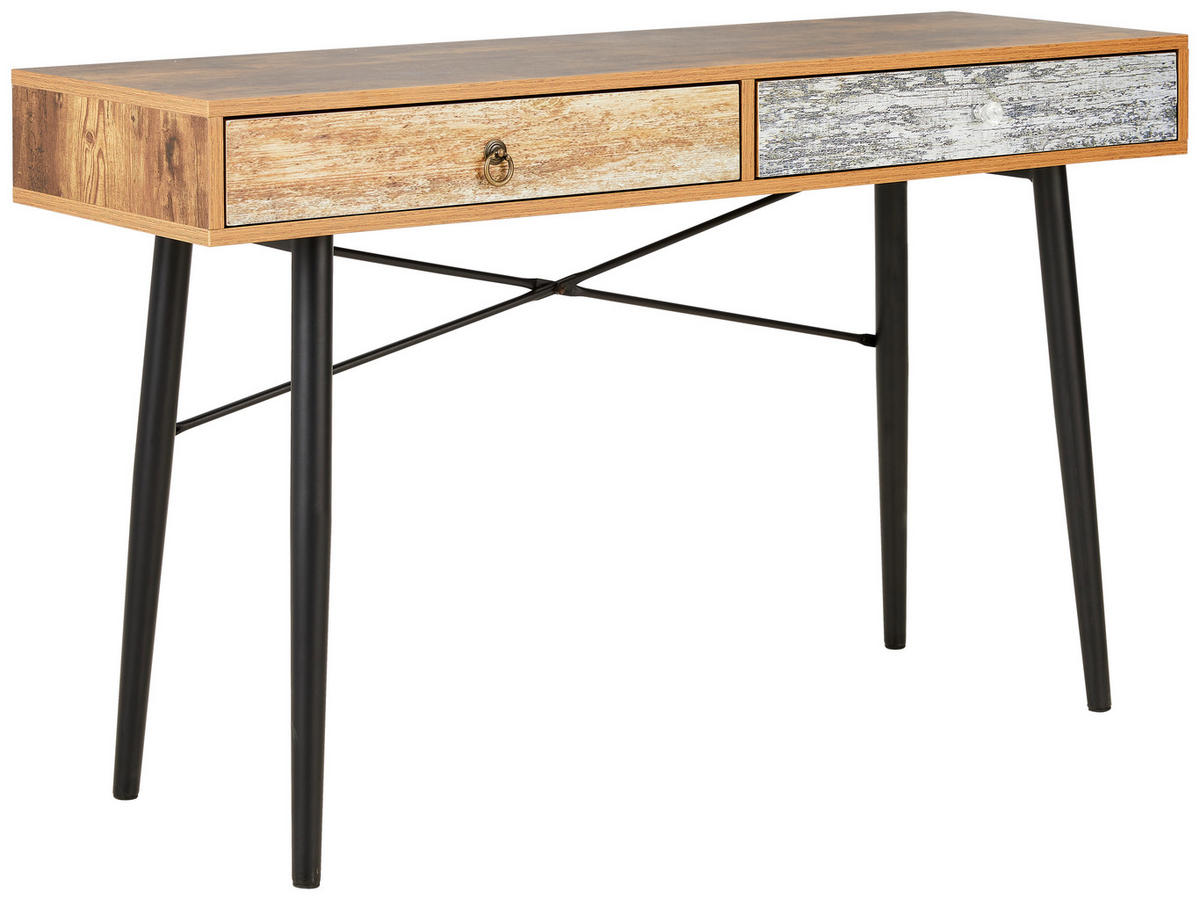 KONSOLENTISCH Hellgrau, Hellblau, Rostfarben  - Klar/Rostfarben, LIFESTYLE, Holzwerkstoff/Kunststoff (120/39/73cm) - Carryhome