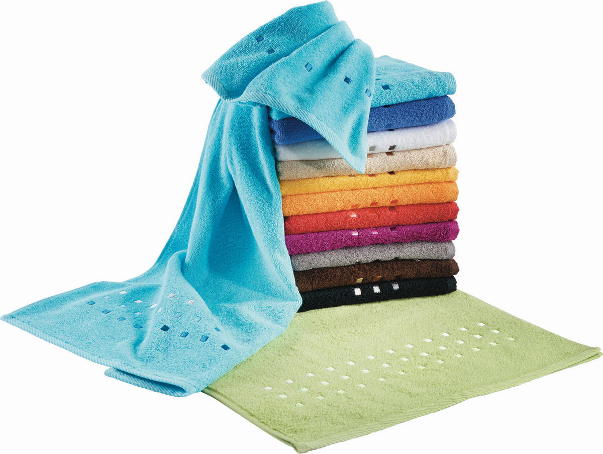 GÄSTETUCH 30/50 cm Quattro Orange  - Orange, KONVENTIONELL, Textil (30/50cm) - Esposa