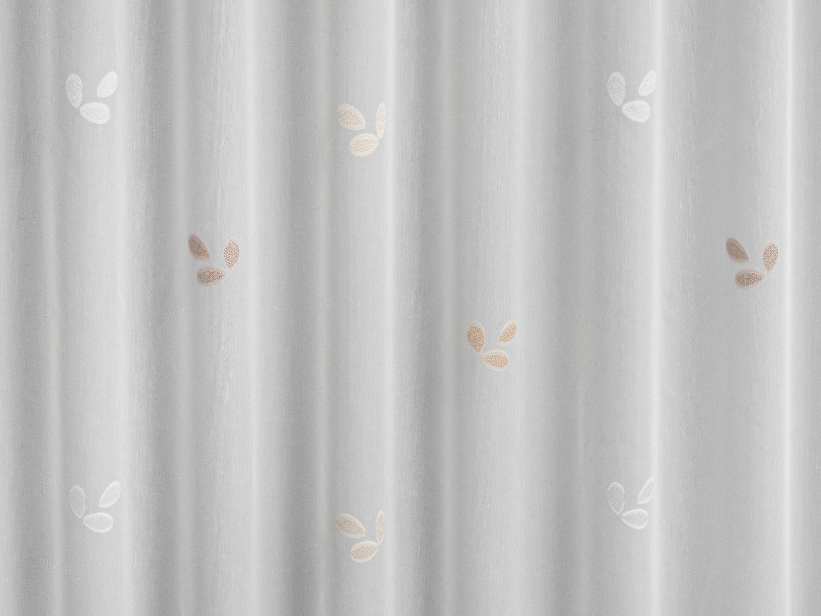 PERDEA TIP PLASĂ  - maro/alb, Konventionell, textil (295cm)