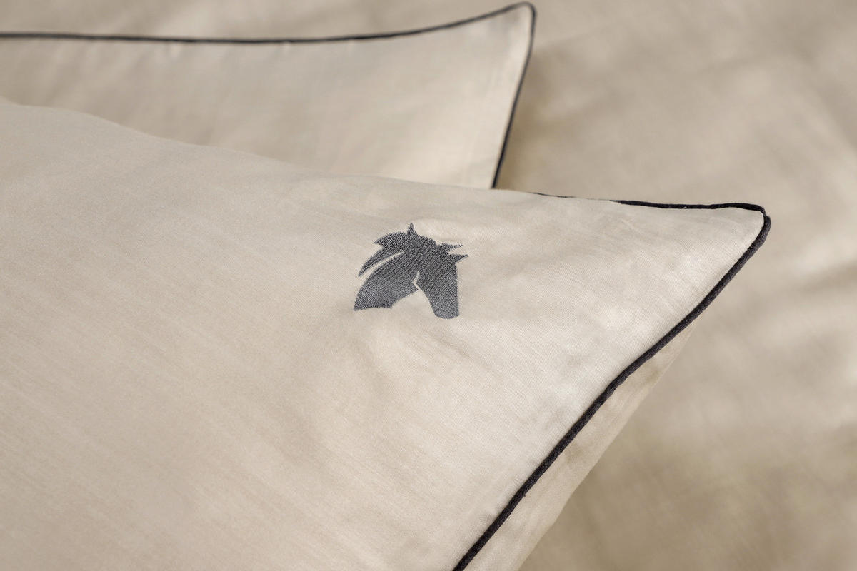 WENDEBETTWÄSCHE Marcel.Remus.Design - Palma beige Satin 135/200 cm  - Beige, Design, Textil (135/200cm)