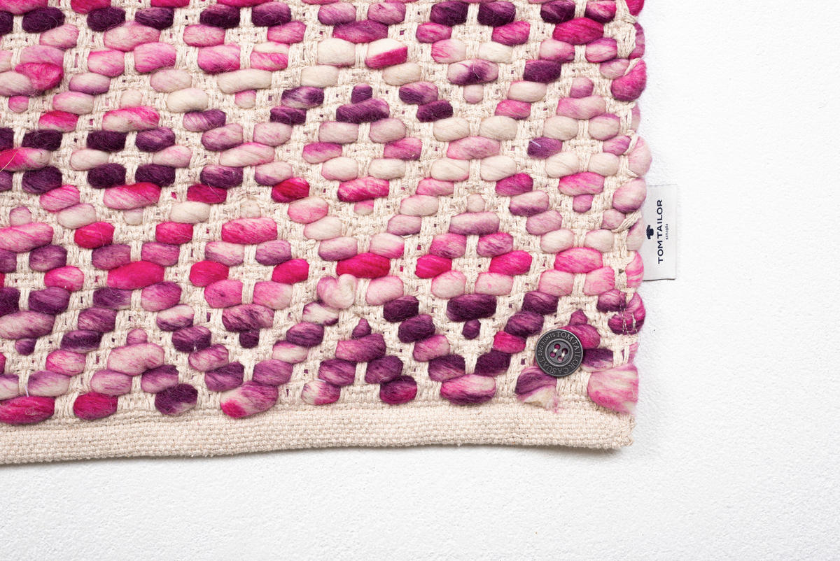 ROČNO TKANA PREPROGA  160/230 cm  tkano  pink  - pink, Design, tekstil (160/230cm) - Tom Tailor