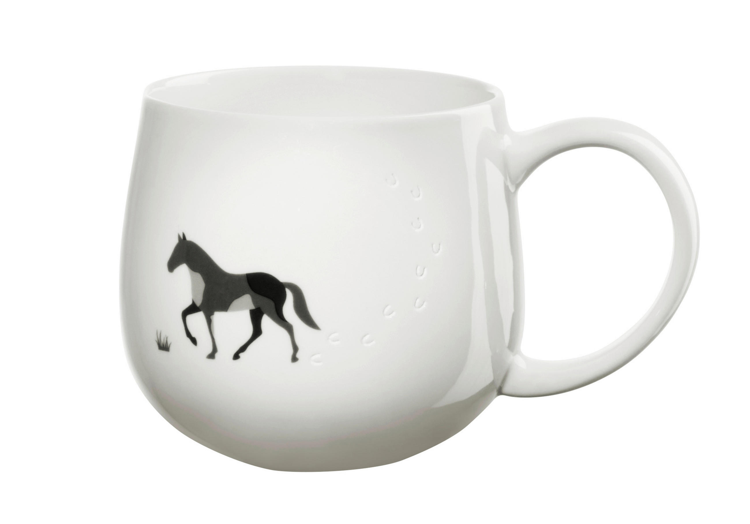 KAFFEEBECHER Magu  400 ml   - Weiß Hochglanz, KONVENTIONELL, Keramik (10,2/9,5cm) - ASA