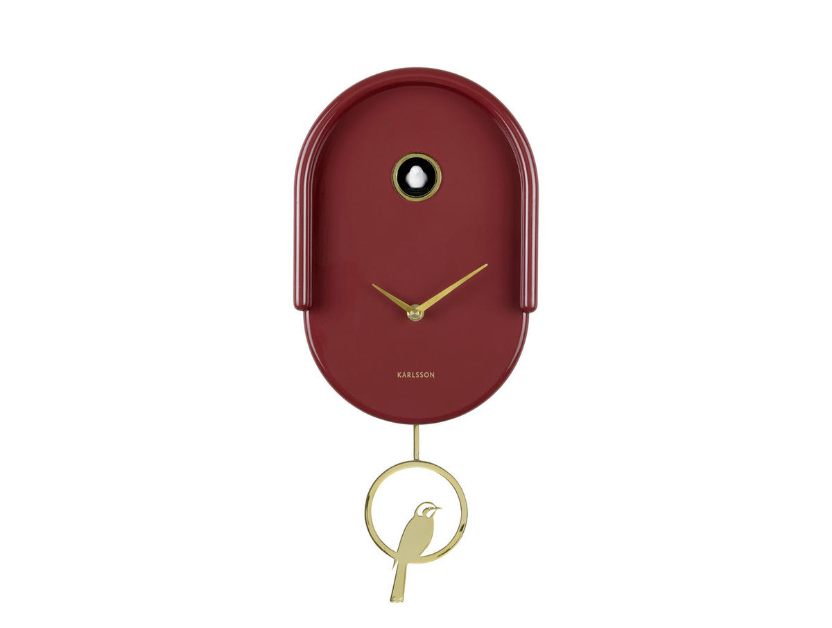 WANDUHR  Bordeaux  - Bordeaux, Basics, Kunststoff (42/20cm) - Karlsson