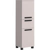 MIDISCHRANK 40/130/35 cm  - Kaschmir/Schwarz, KONVENTIONELL, Holzwerkstoff/Kunststoff (40/130/35cm) - Xora