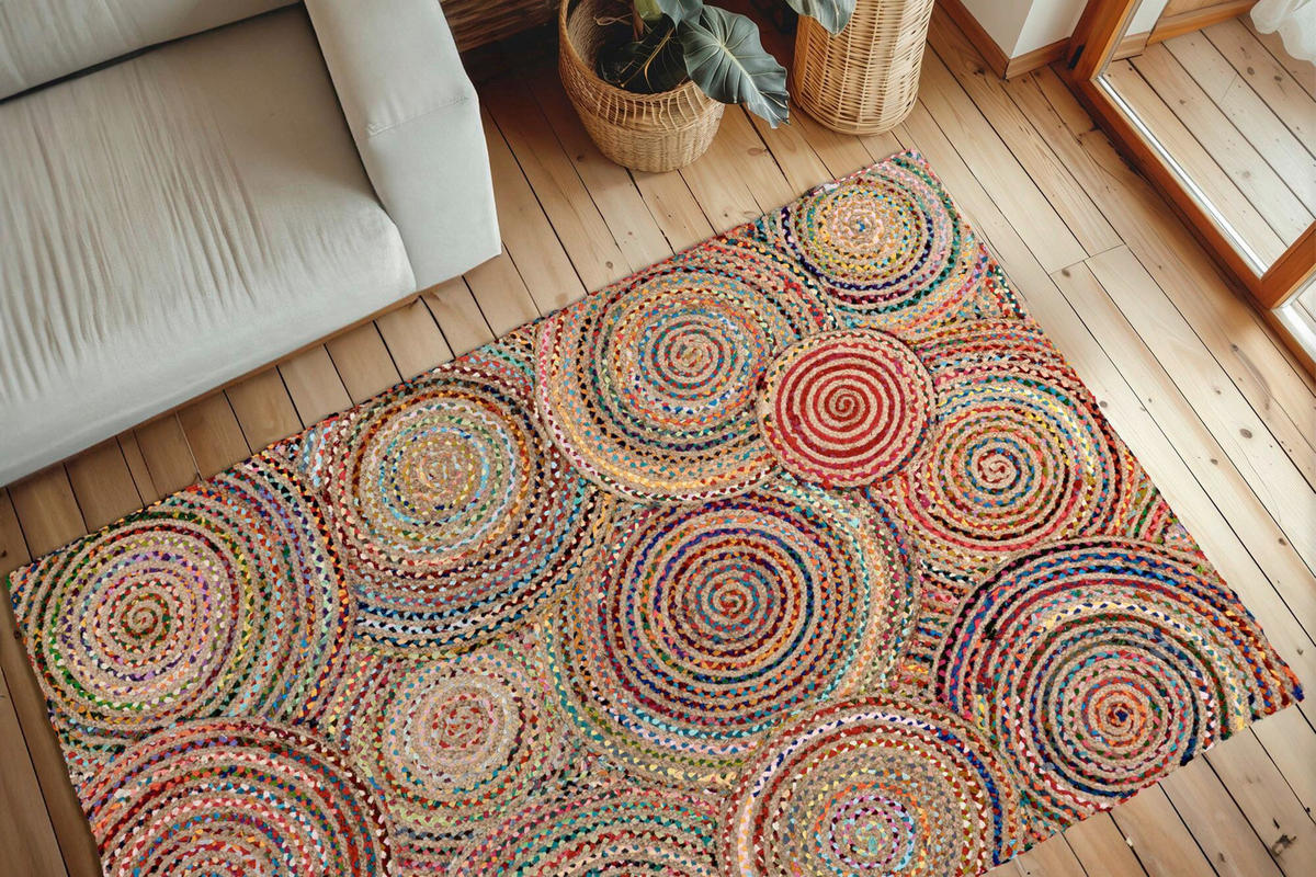 FLACHWEBETEPPICH 160/230 cm Multicolor rechteckig  - Multicolor, Basics, Textil (160/230cm) - Kayoom