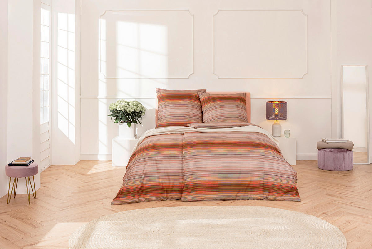 BETTWÄSCHE Atelier Makosatin 135/200 cm  - Multicolor, Design, Textil (135/200cm) - Estella