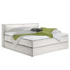 BOXSPRINGBETT 200/200 cm  in Creme  - Creme/Schwarz, Design, Textil (200/200cm) - home24