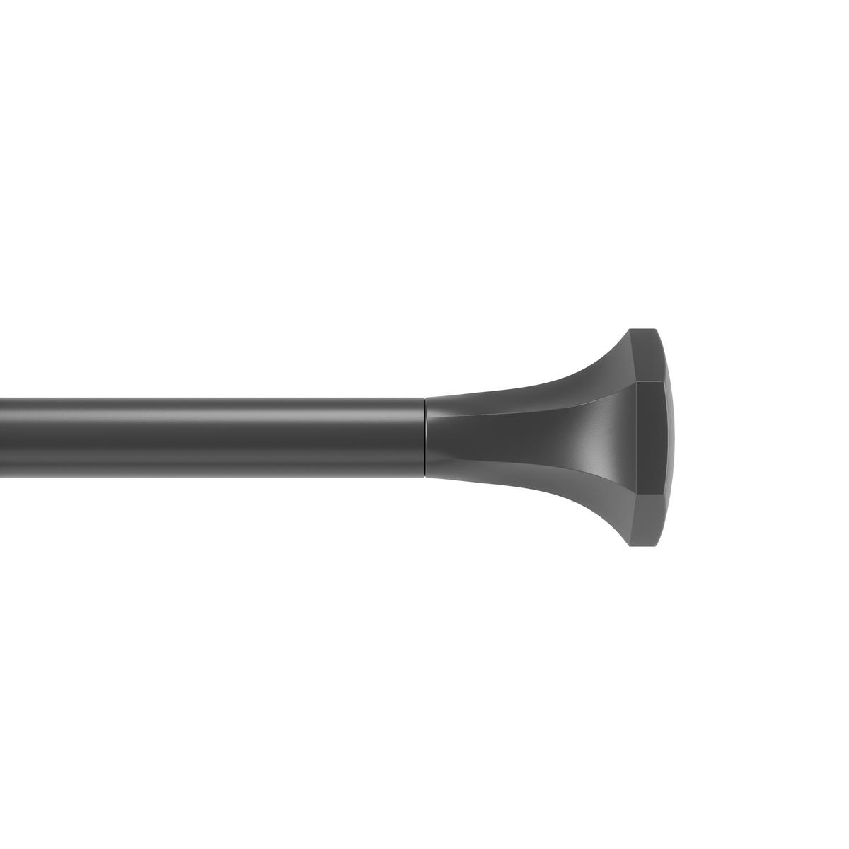 VORHANGSTANGENSET 91-183 cm  - Schwarz, KONVENTIONELL, Kunststoff/Metall (91-183cm) - Umbra