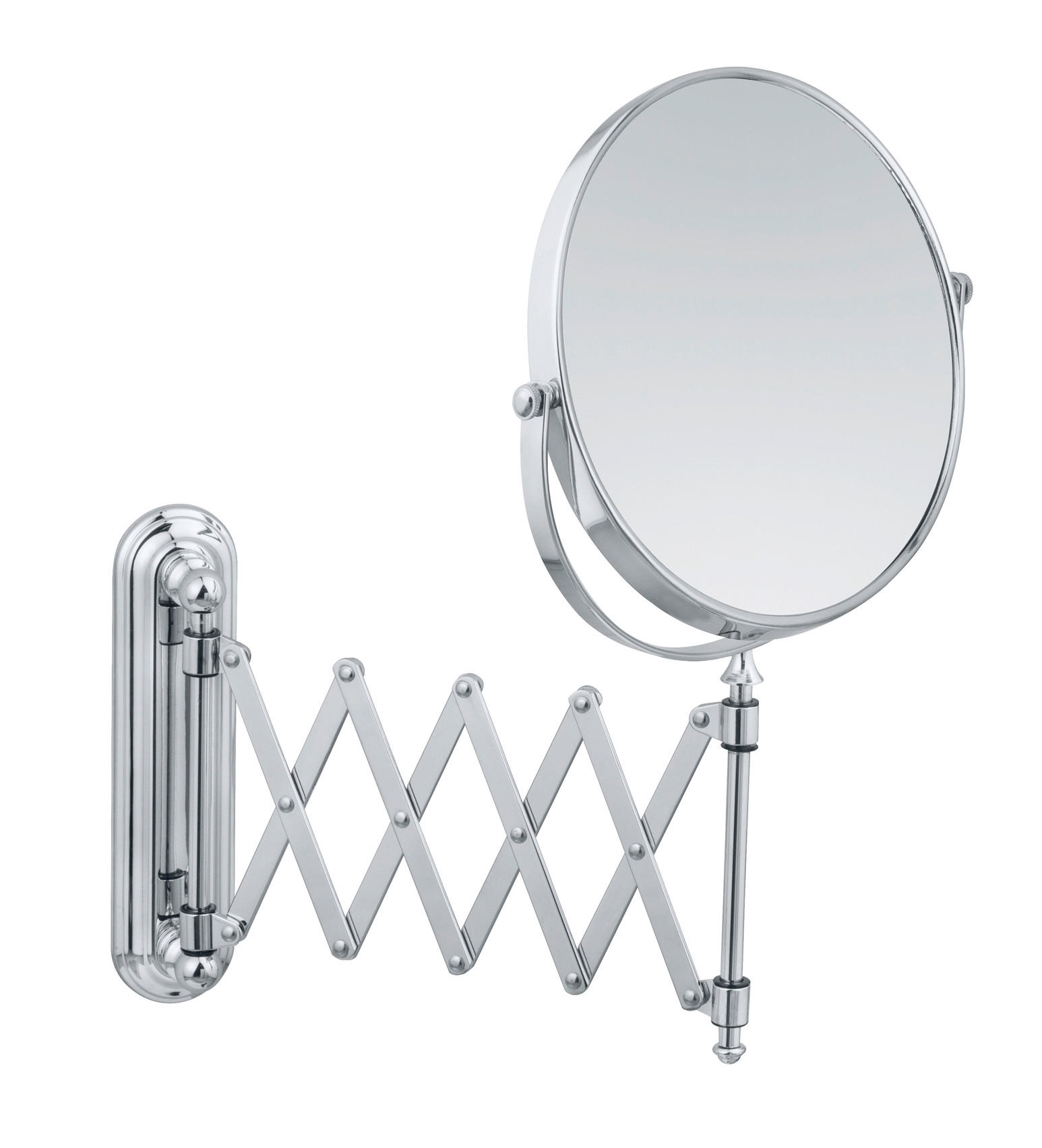 SCHMINKSPIEGEL  - Chromfarben, Basics, Metall (23/38/50cm) - Wenko