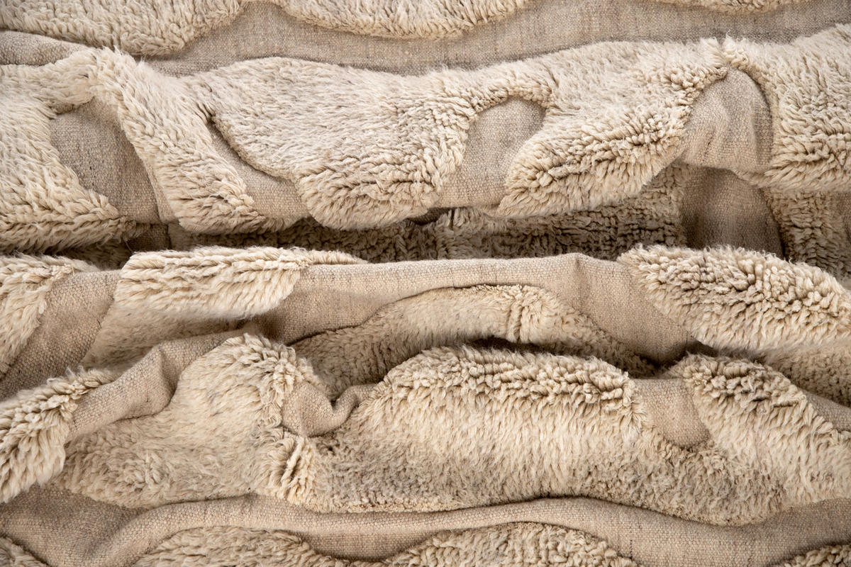 HOCHFLORTEPPICH 400/400 cm Weiß, Beige  - Beige/Weiß, LIFESTYLE, Textil (400/400cm) - P & B