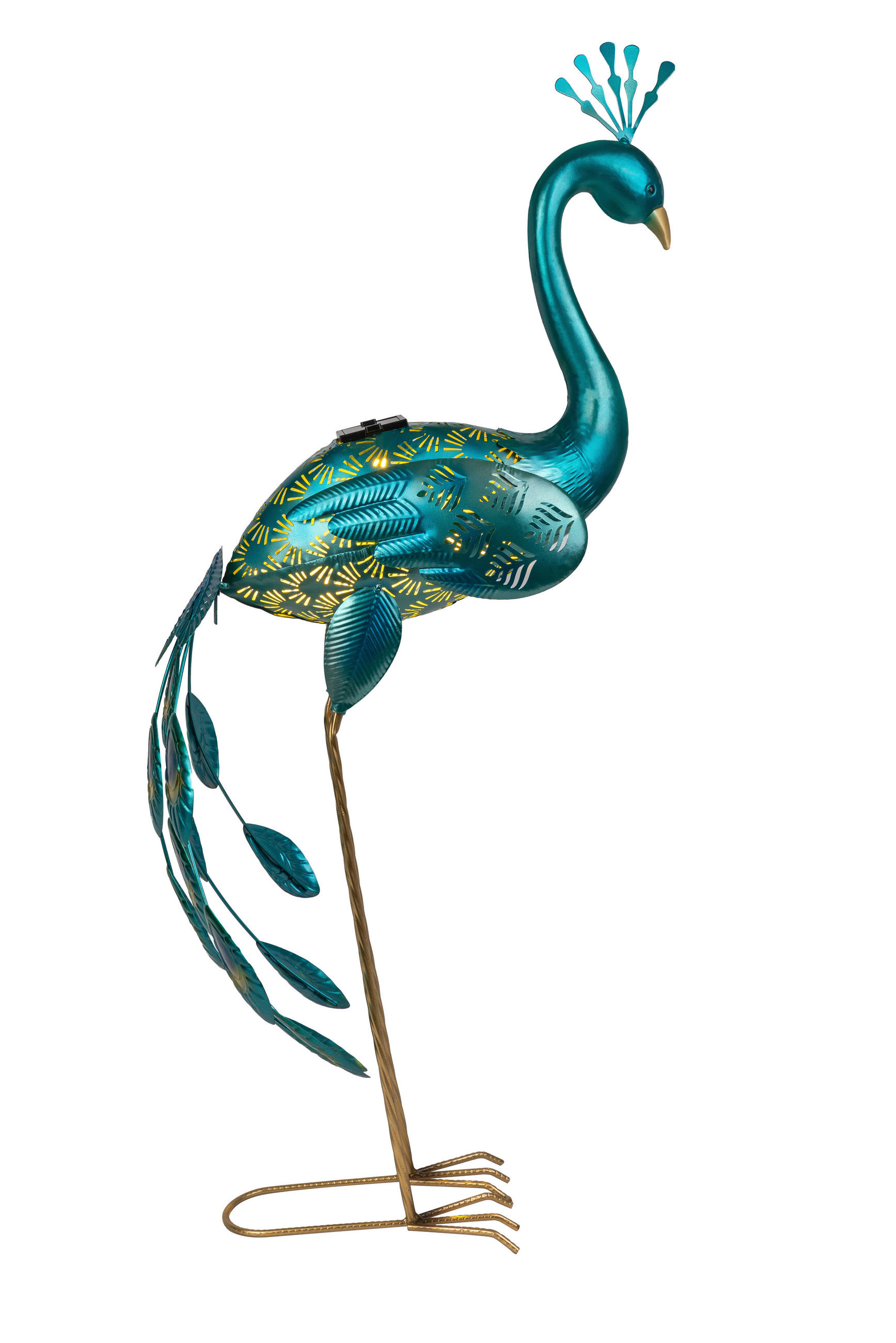 Ambia Garden Solarleuchte Peacock Blau 88.5 cm