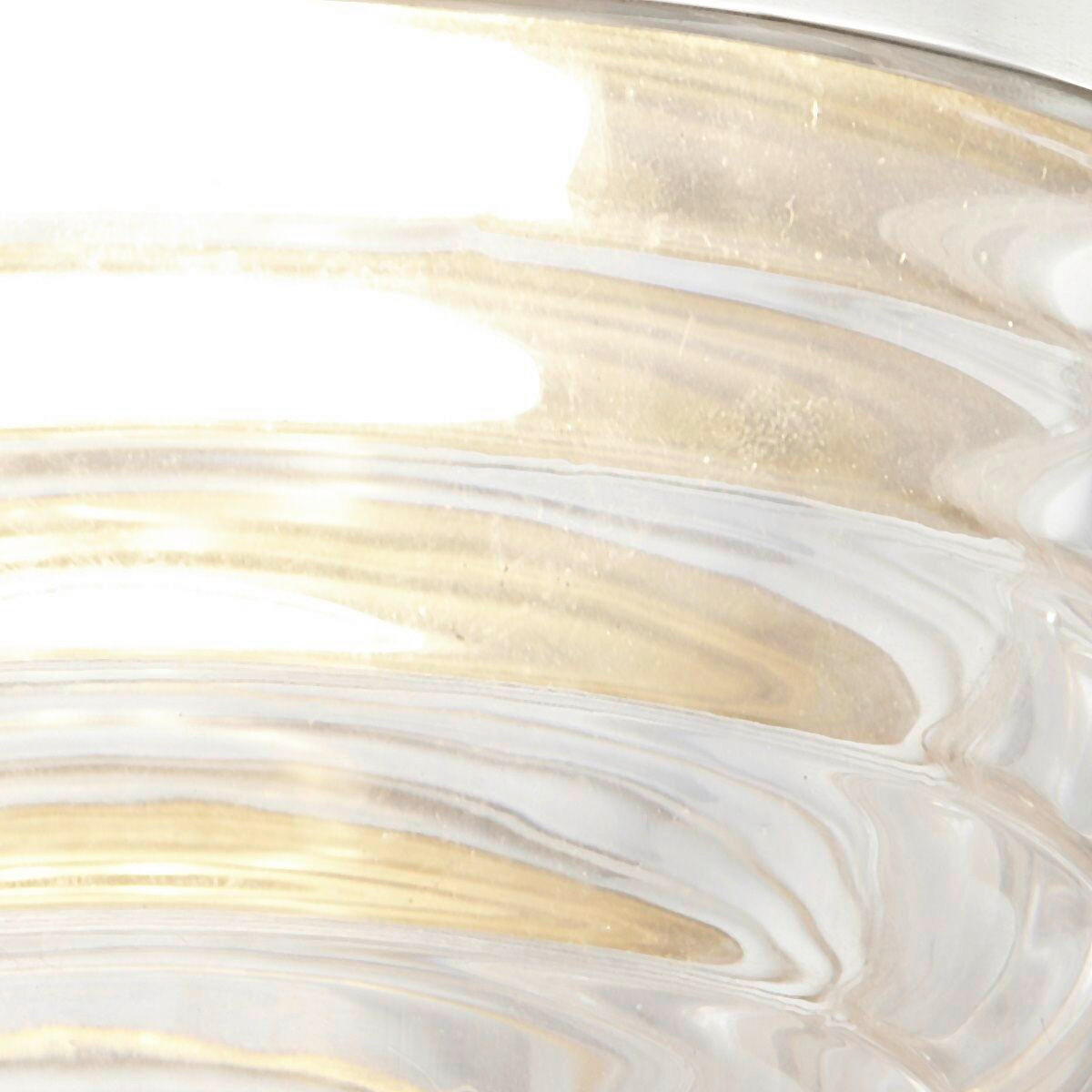 LED-WANDLEUCHTE 14,2/9,5 cm    - Nickelfarben, KONVENTIONELL, Glas/Metall (14,2/9,5cm) - Elstead Lighting