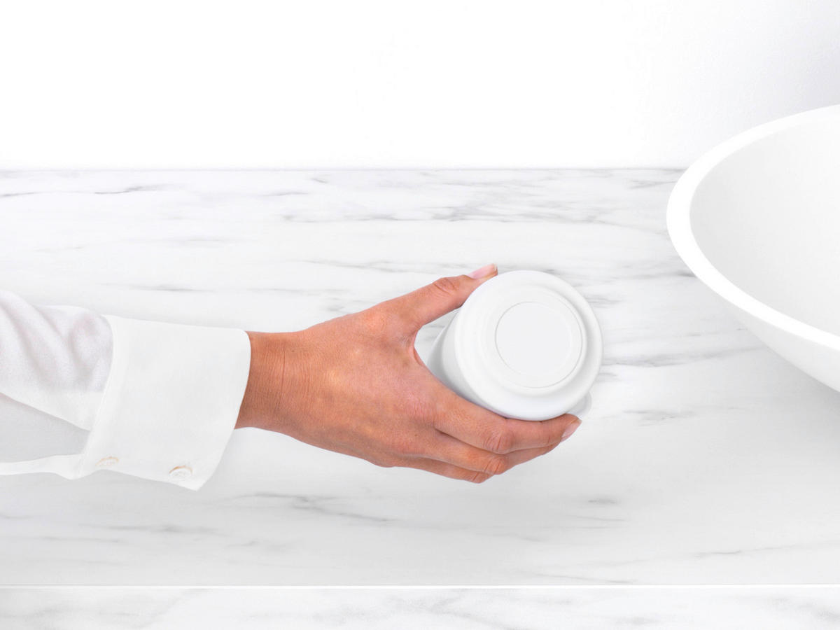 KUPAONSKA ČAŠA  bijela  metal  MINDSET  - bijela, Basics, metal (8.1/9.5/8.1cm) - Brabantia