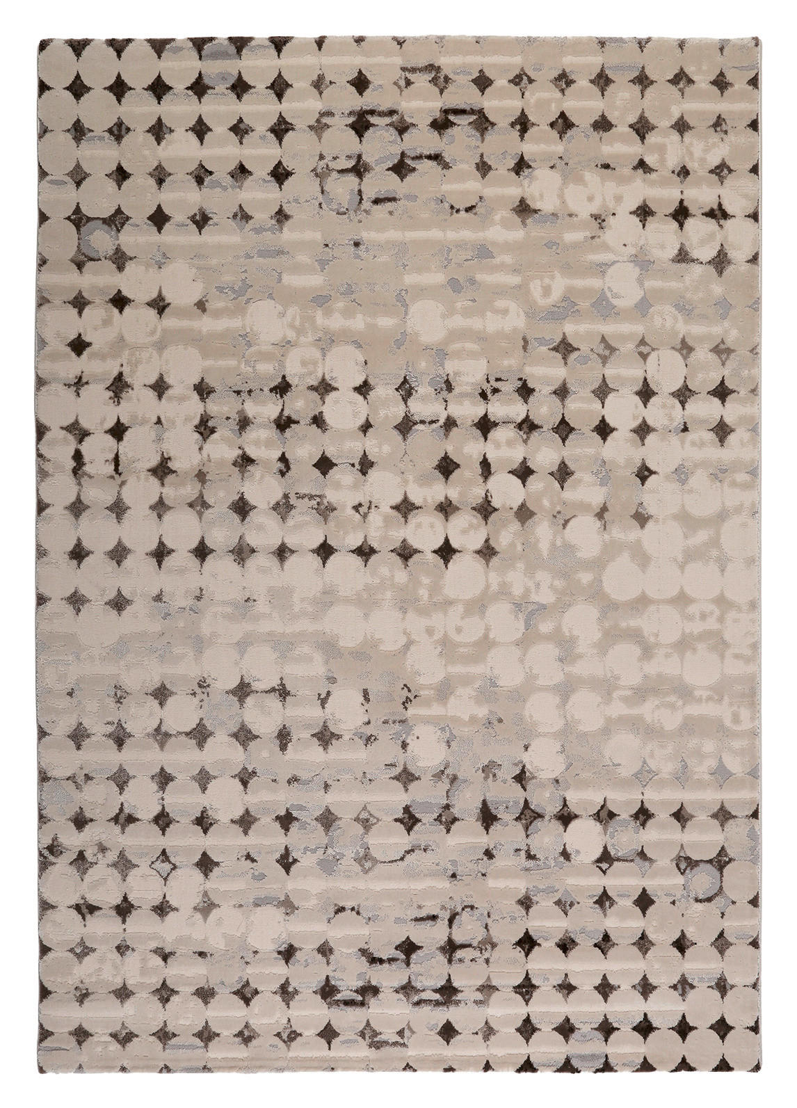 WEBTEPPICH 133/200 cm Velvet Spots Braun, Taupe, Beige  - Taupe/Beige, Design, Textil (133/200cm) - Esprit