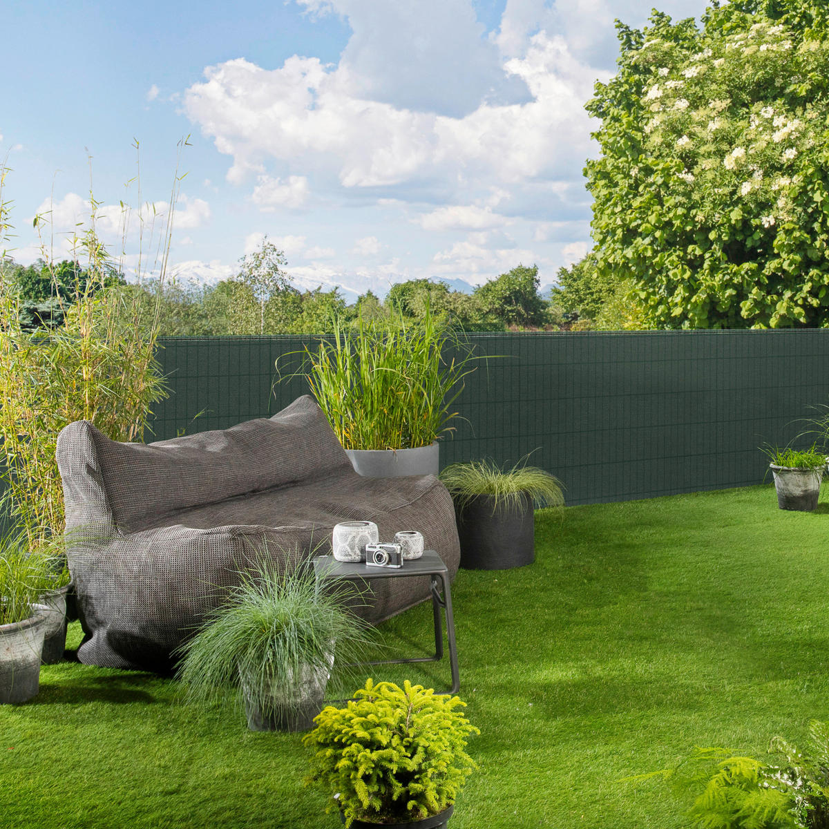 SICHTSCHUTZ - Grün, Basics, Kunststoff (300/100cm)