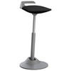 BÜROHOCKER   Grau, Schwarz  - Schwarz/Grau, Basics, Textil/Metall (38/60-93/38cm) - Aeris