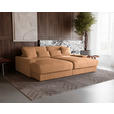 BIGSOFA  in Cord Rostfarben  - Rostfarben/Schwarz, MODERN, Kunststoff/Textil (230/85/190cm) - Carryhome