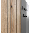 GARDEROBE  in 120/200/36,6 cm  - Eichefarben/Anthrazit, KONVENTIONELL, Holzwerkstoff (120/200/36,6cm) - Carryhome