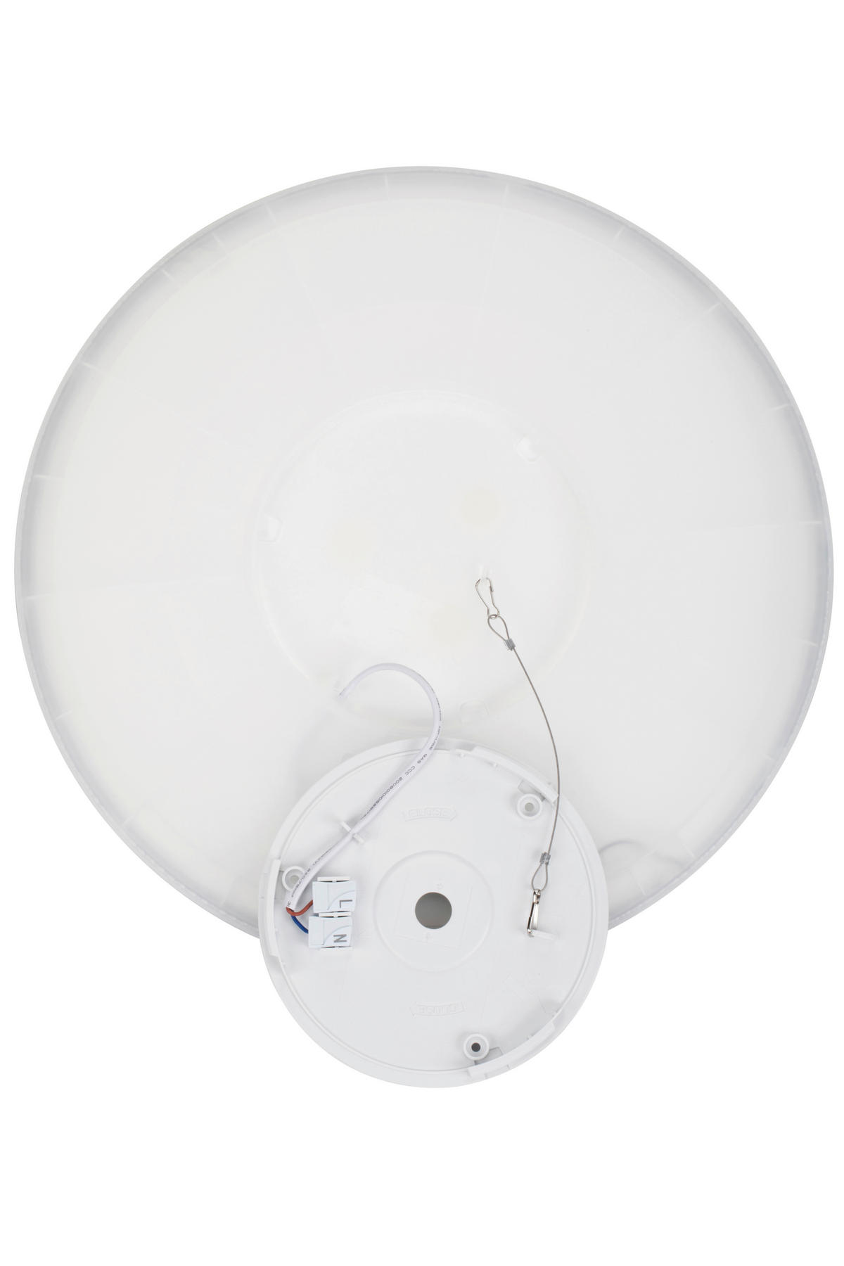 STROPNÉ LED SVIETIDLO, 42/2,9 cm  - biela, Basics, plast (42/2,9cm) - Novel