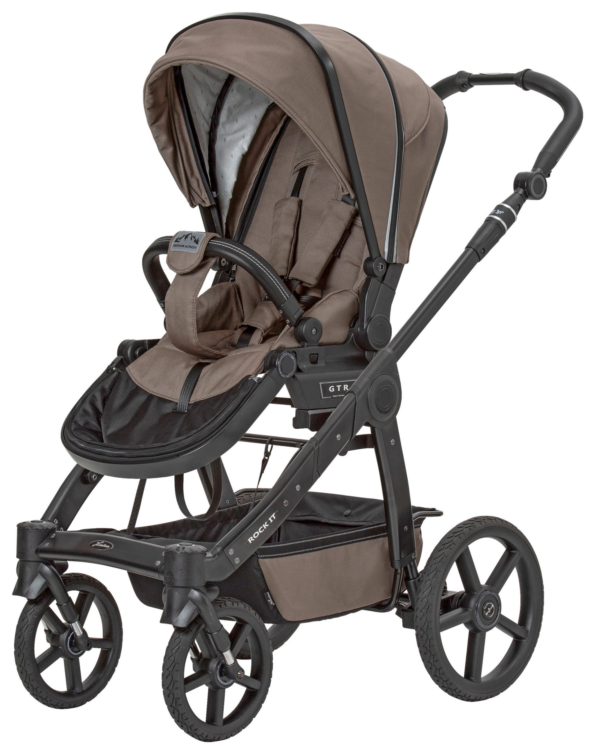 KINDERWAGENSET Outdoor Activity  - Cappuccino, Basics, Textil (58,5/115/102cm) - Hartan