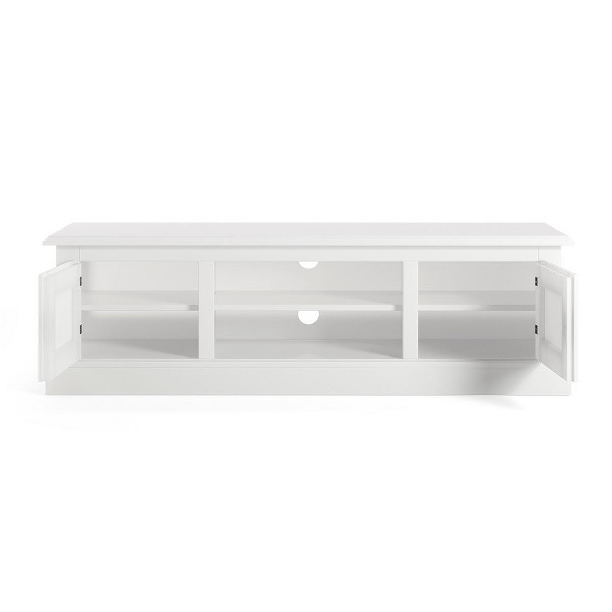 TV-SZEKRÉNY 140/42/40 cm  - fekete/fehér, Design, faalapú anyag/fém (140/42/40cm) - Livetastic