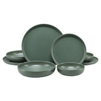 TAFELSERVICE Uno Salbeigrün 8-teilig 2 Personen  - Salbeigrün, Basics, Keramik - Creatable