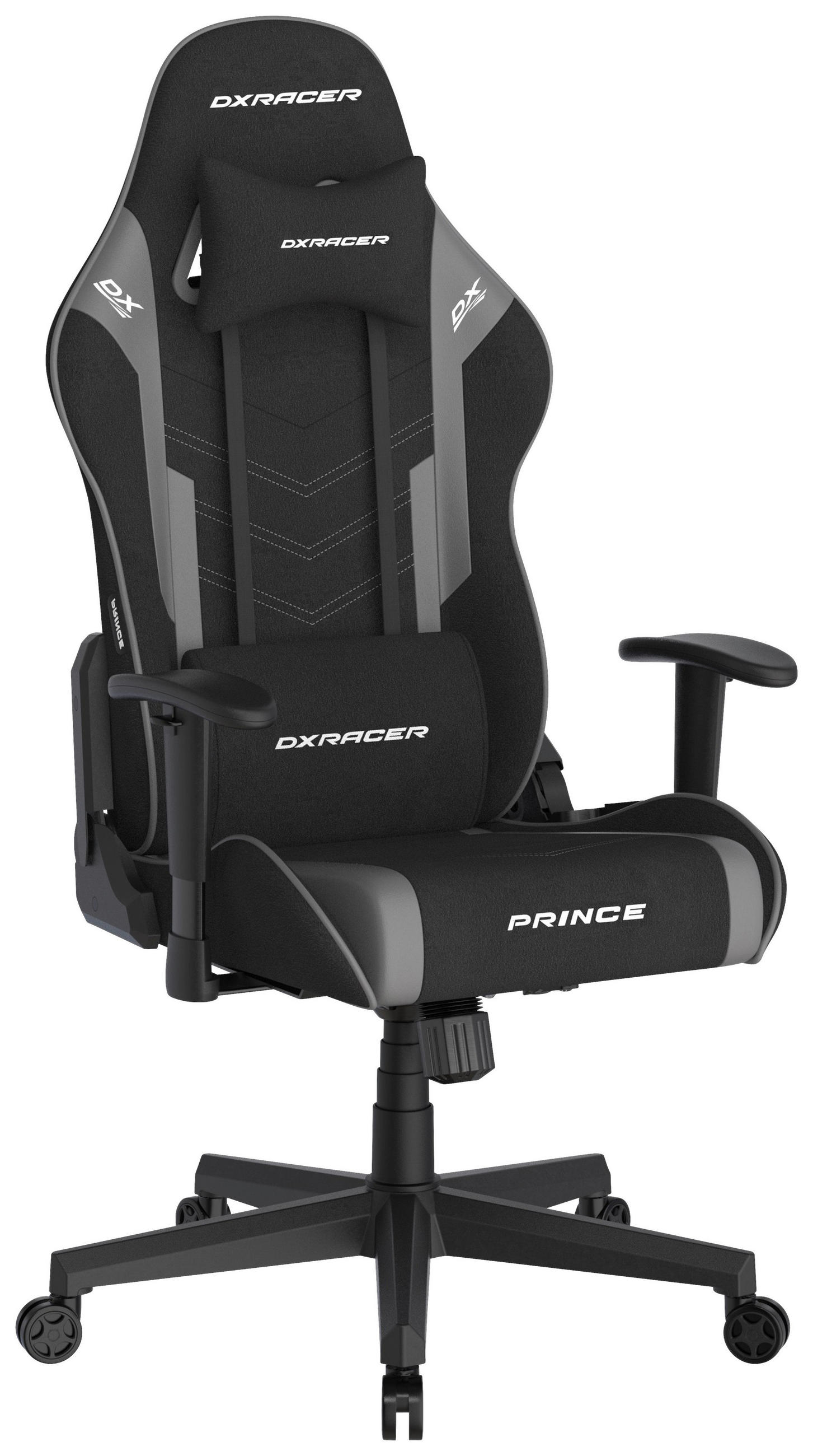 GAMINGSTUHL  in Mikrofaser Grau, Schwarz  - Schwarz/Grau, MODERN, Kunststoff/Textil (67/126/67cm) - Dxracer