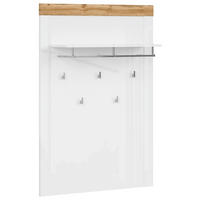 ŠATNÍ PANEL, bílá, dub wotan, 92,5/132/24,5 cm - bílá/dub wotan, Design, kompozitní dřevo (92,5/132/24,5cm) - Carryhome