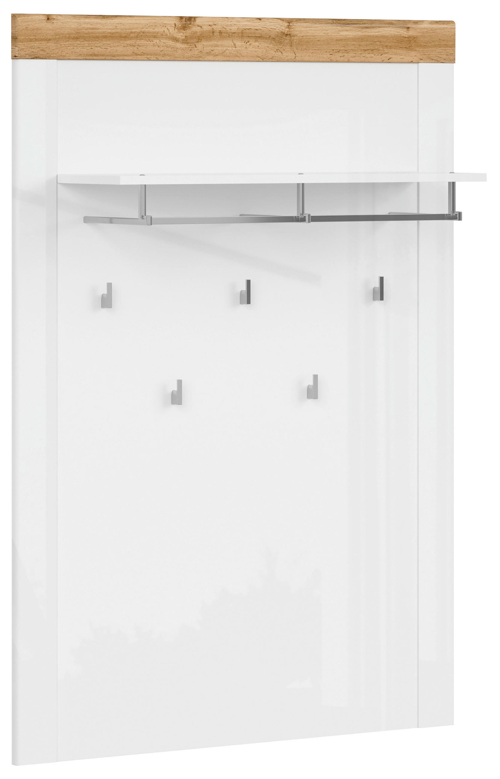 Carryhome ŠATNÍ PANEL, bílá, dub wotan, 92,5/132/24,5 cm