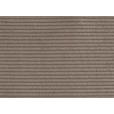 BOXSPRINGSOFA Cord Taupe  - Taupe/Schwarz, Design, Textil/Metall (200/100/108cm) - Novel