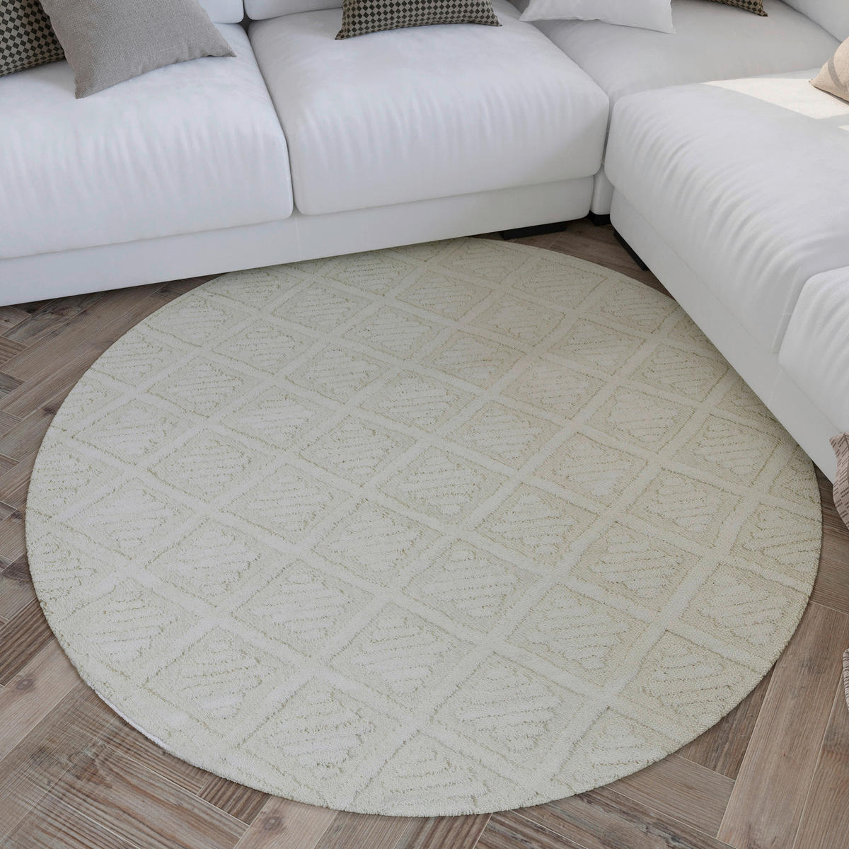 WEBTEPPICH Hamptons Seventeen Creme  - Creme, KONVENTIONELL, Textil (200cm) - WECON HOME