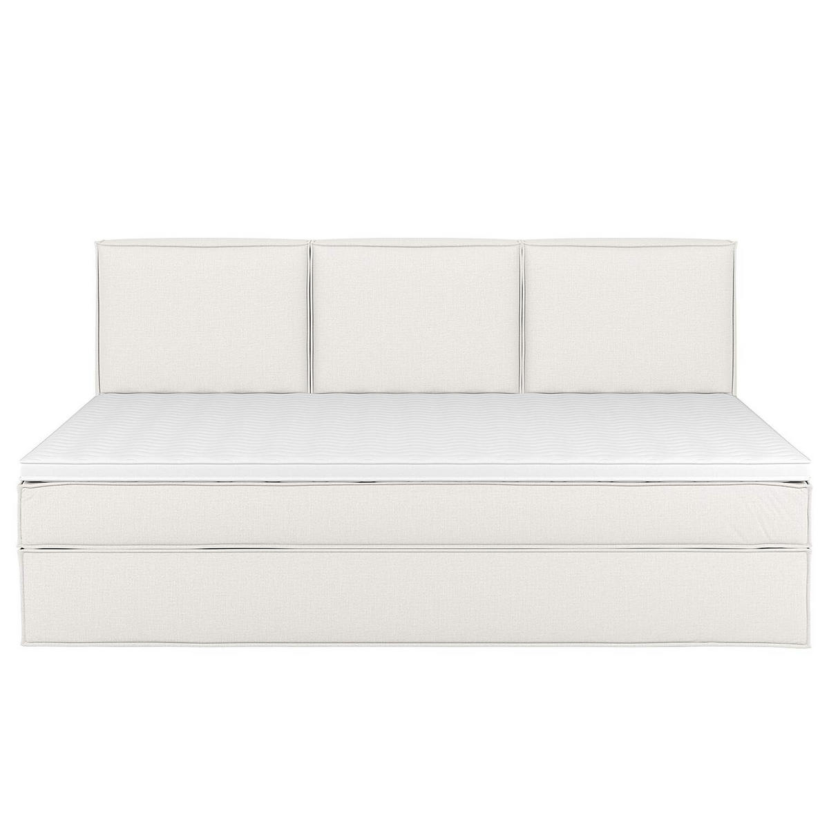 BOXSPRINGBETT 270/220 cm  in Creme  - Creme, Design, Textil (270/220cm) - home24