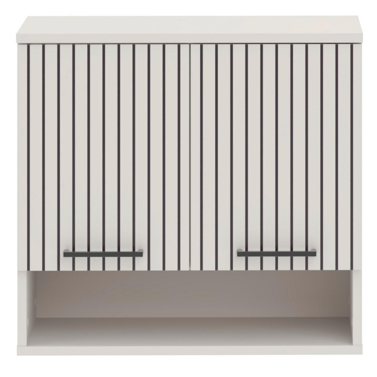 HÄNGESCHRANK 60/56/30 cm  - Kaschmir/Schwarz, Trend, Holzwerkstoff/Metall (60/56/30cm) - Respekta