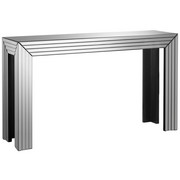 KONSOLE in Glas, Holzwerkstoff 151/86,5/41 cm - Silberfarben, Design, Glas/Holzwerkstoff (151/86,5/41cm) - Xora