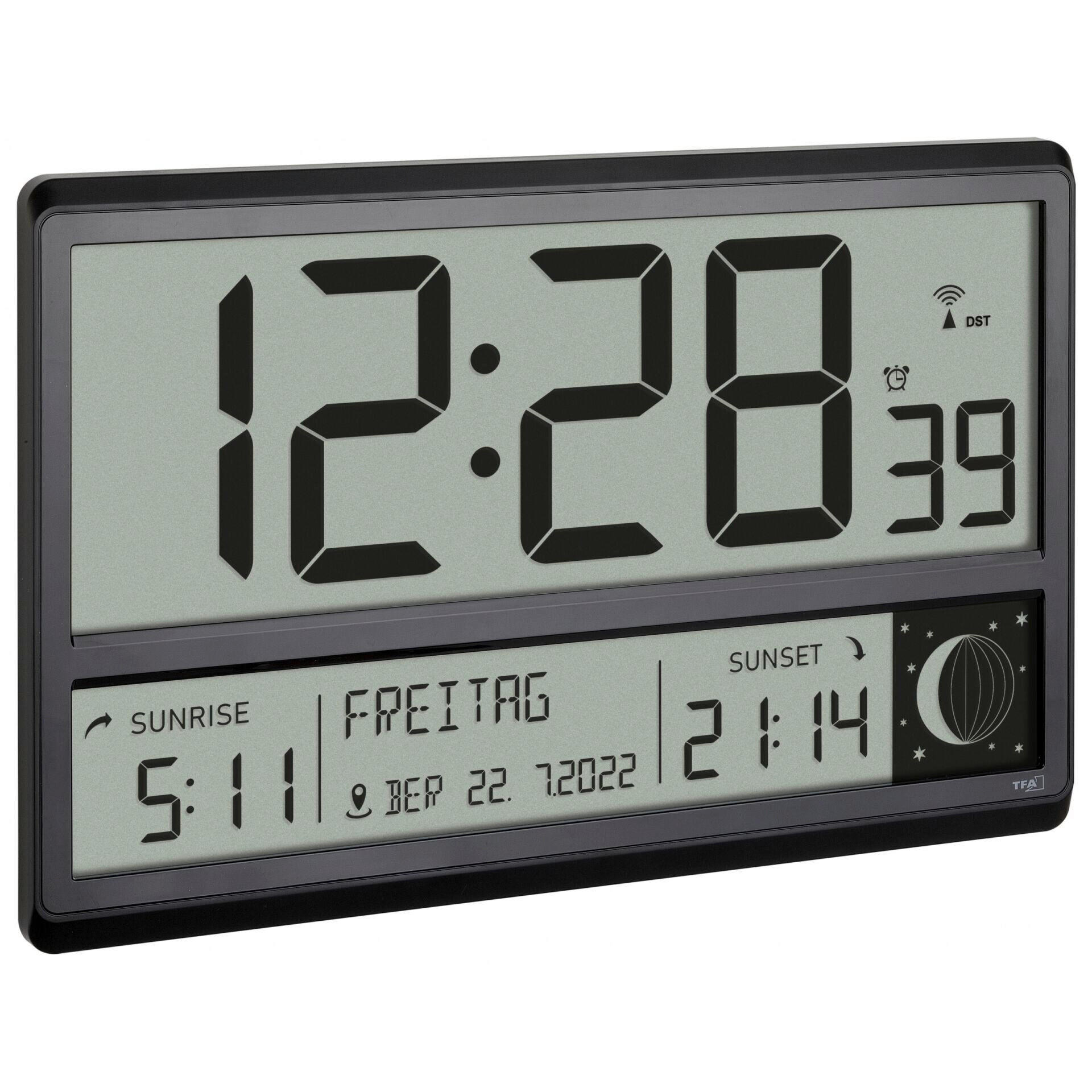 FUNKUHR  Schwarz  - Schwarz, Basics, Keramik (84/36/23,5cm)