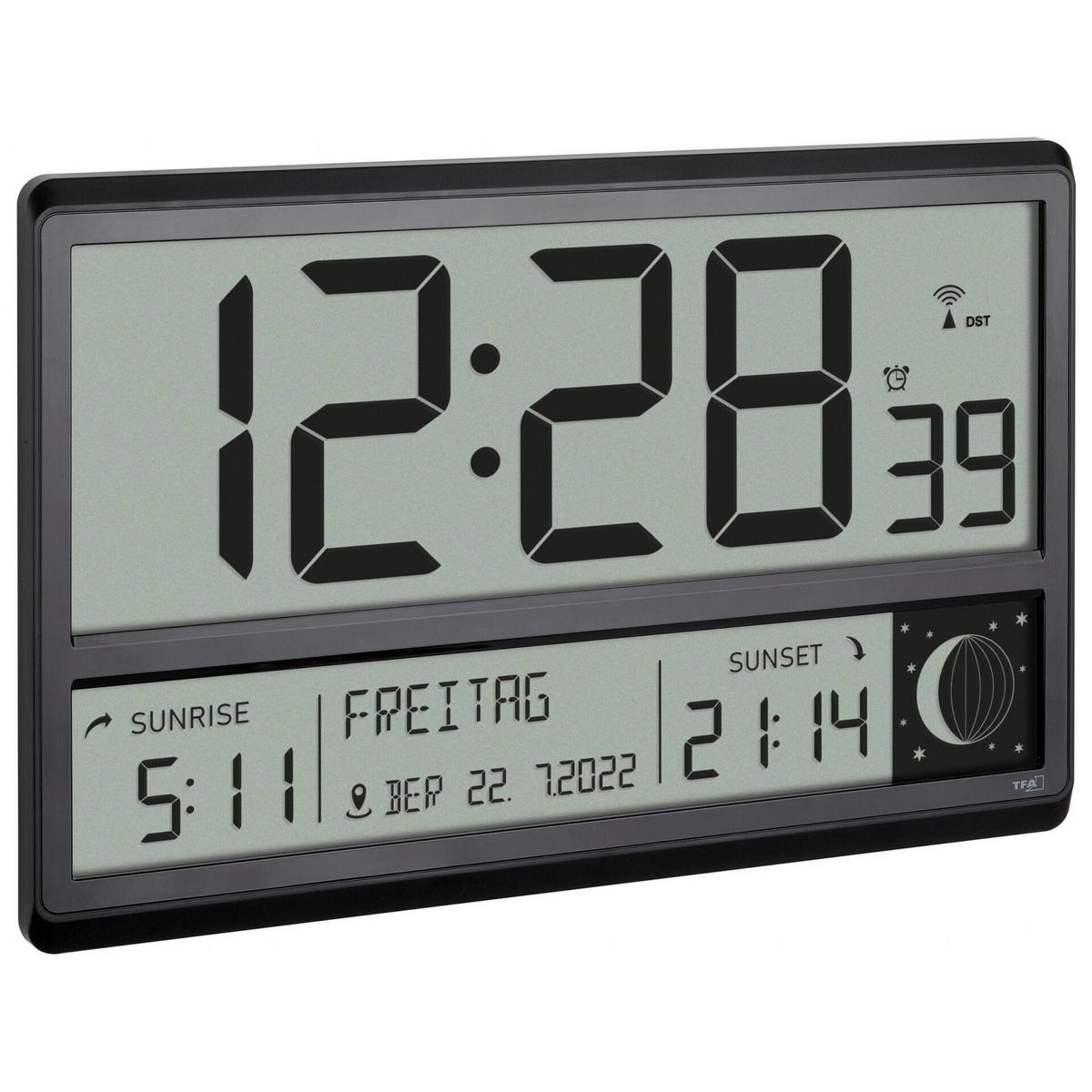 FUNKUHR  Schwarz  - Schwarz, Basics, Keramik (84/36/23,5cm)