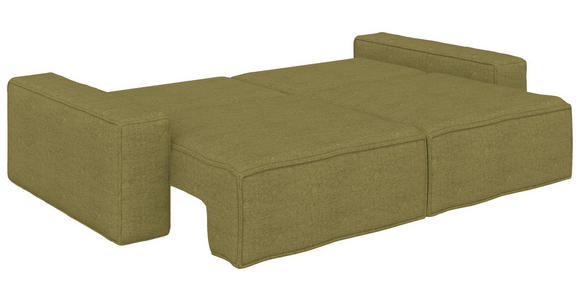 SCHLAFSOFA Webstoff Dunkelgrün - Dunkelgrün/Schwarz, KONVENTIONELL, Kunststoff/Textil (256/83/115cm) - Carryhome