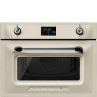 EINBAUMIKROWELLE SO4902M1P  - Creme, Basics, Glas/Metall (59,7/45,8/54,8cm) - SMEG