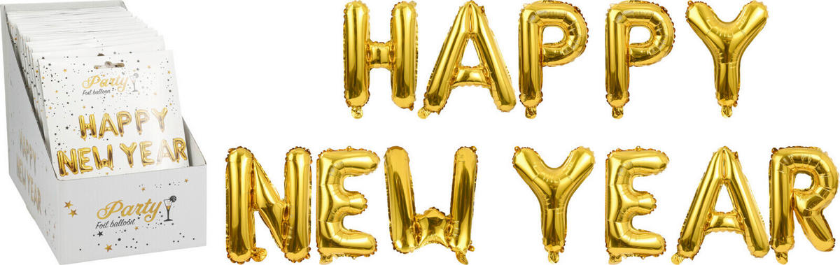 LUFTBALLON  - Goldfarben, Basics, Kunststoff (14/25/20cm)