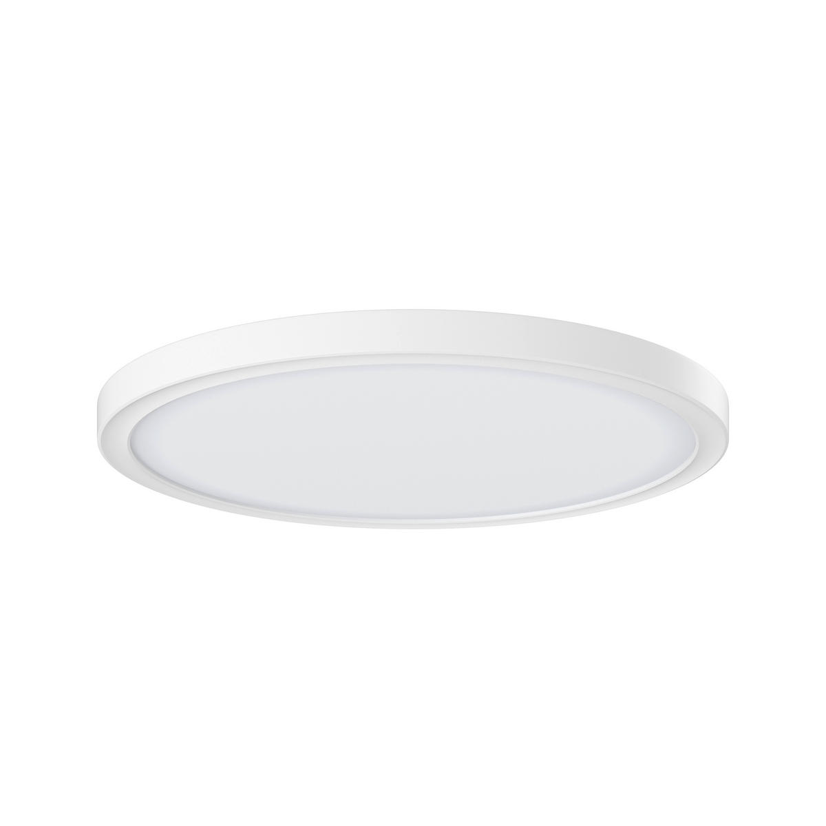 LED-DECKENLEUCHTE Giga 29,3/2,8 cm   - Weiß, Basics, Kunststoff (29,3/2,8cm) - Novel