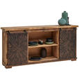 SIDEBOARD 180/85/40 cm  - Schwarz/Naturfarben, Trend, Holz/Metall (180/85/40cm) - Landscape