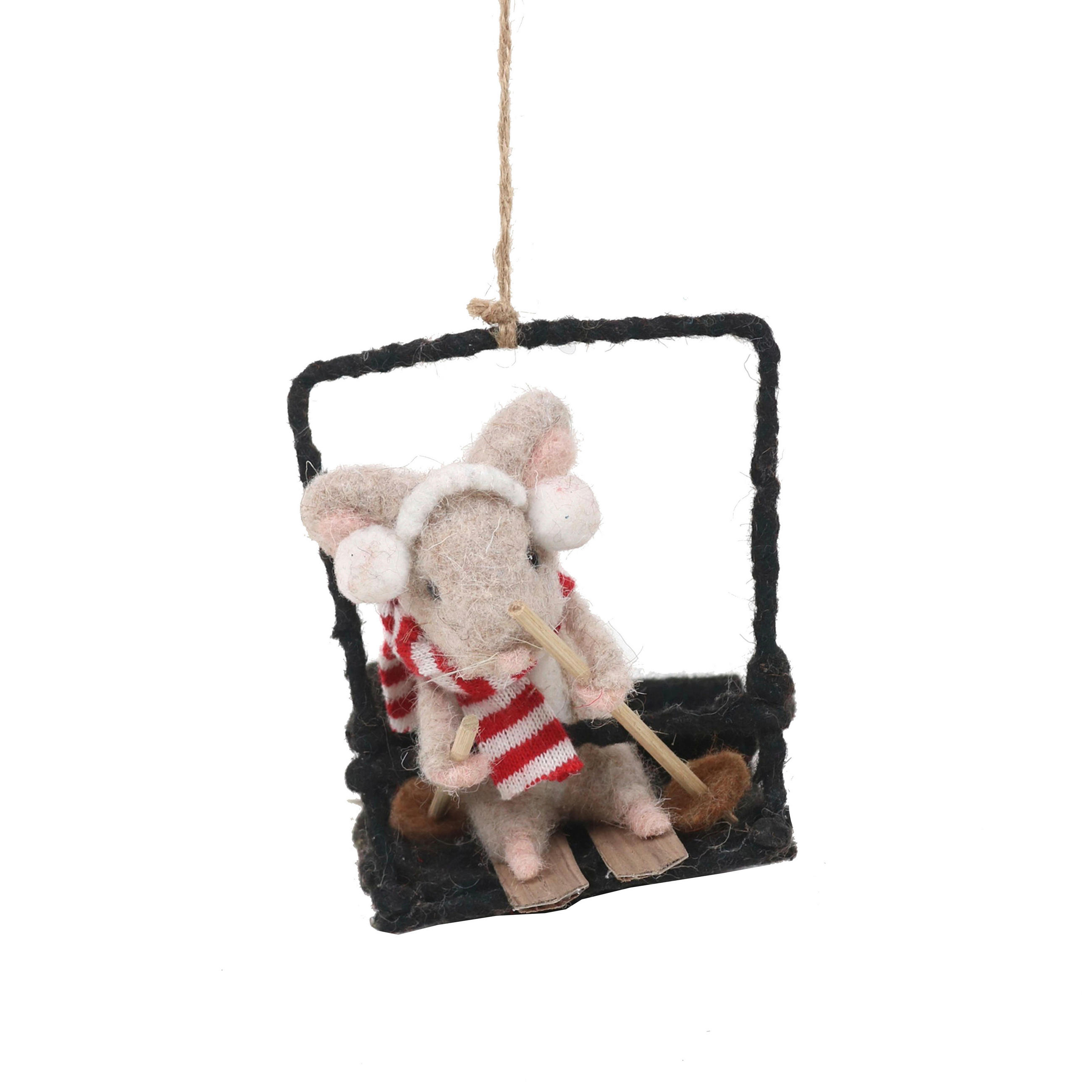 DEKOMAUS - Multicolor, LIFESTYLE, Naturmaterialien/Kunststoff (13/15/12cm) - X-Mas