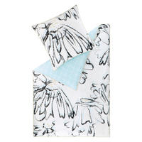 WENDEBETTWÄSCHE E-Grace lightblue Satin 135/200 cm  - Blau/Weiß, Design, Textil (135/200cm) - Esprit