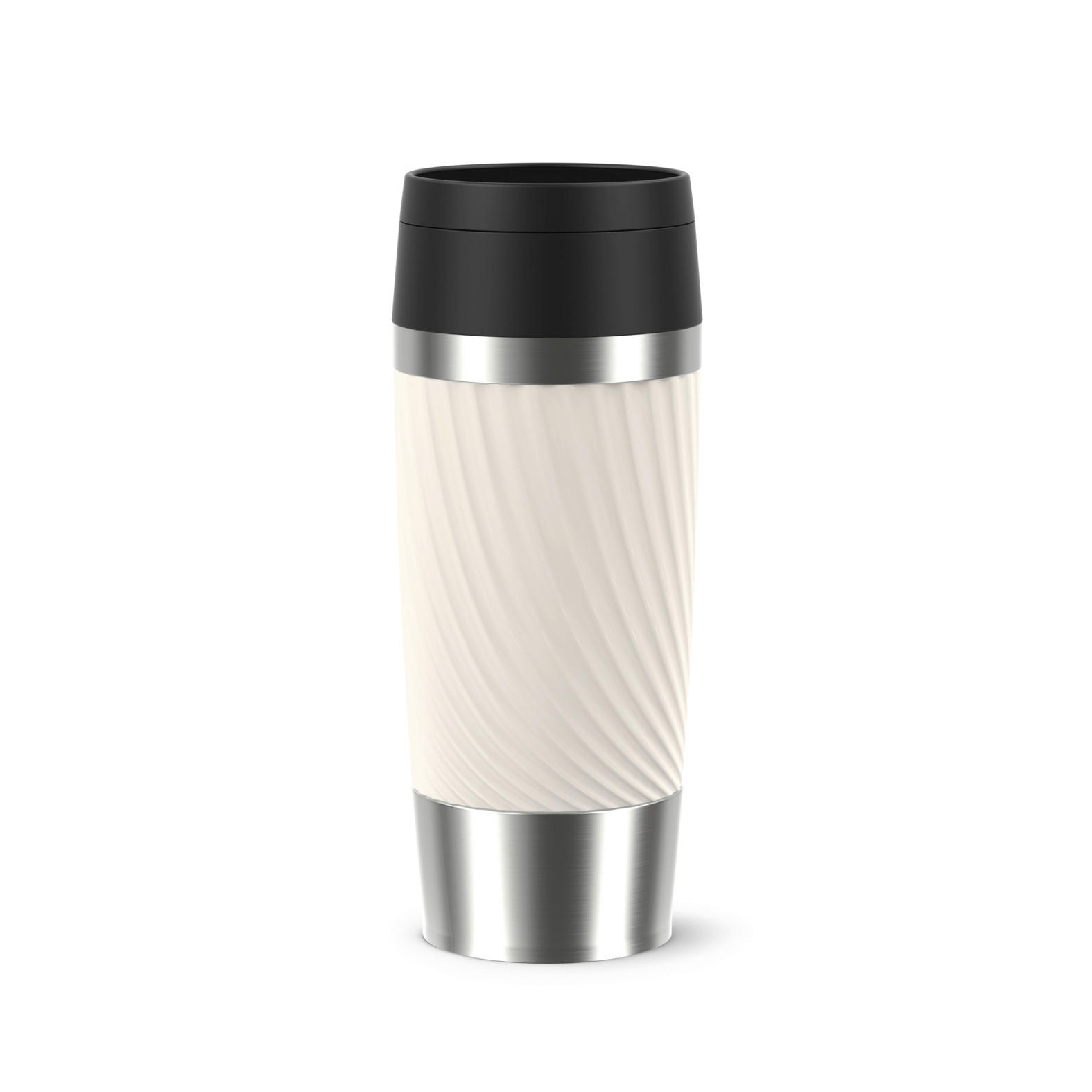 THERMOBECHER Classic Twist 0,36L L  - Weiß, Basics, Metall (8/8/20,4cm) - Emsa