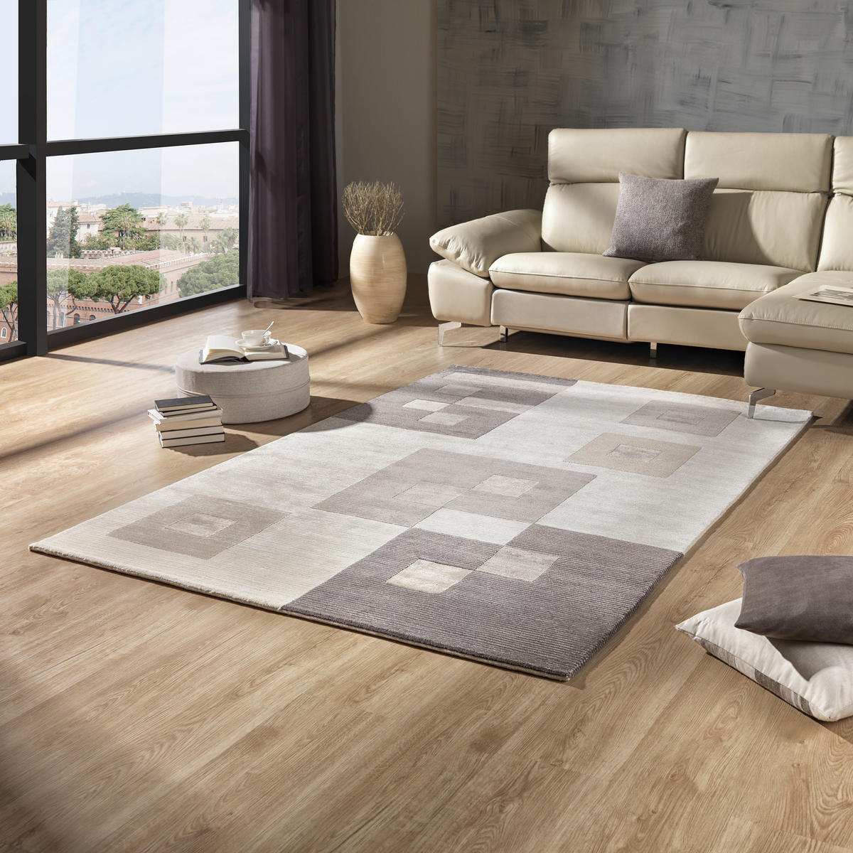 ORIENTÁLIS SZŐNYEG Alkatif Modern   - ezüstszínű/fehér, Konventionell, textil (200/300cm) - Esposa