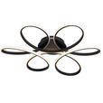LED-DECKENLEUCHTE 70/10 cm   - Schwarz, Design, Kunststoff/Metall (70/10cm) - Novel