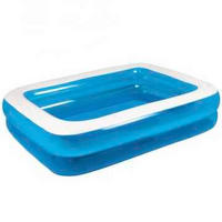 BAZEN   - bijela visoki sjaj/plava, Basics, plastika (37/27cm)