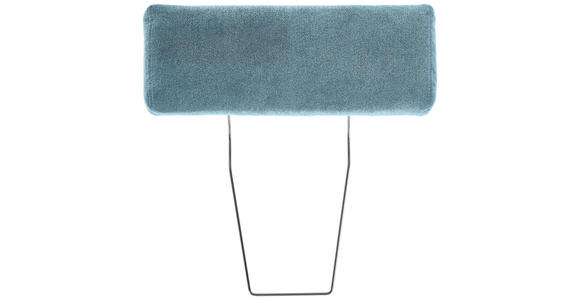 KOPFSTÜTZE in Velours  - Petrol, KONVENTIONELL, Textil (55/21/10cm) - Hom`in